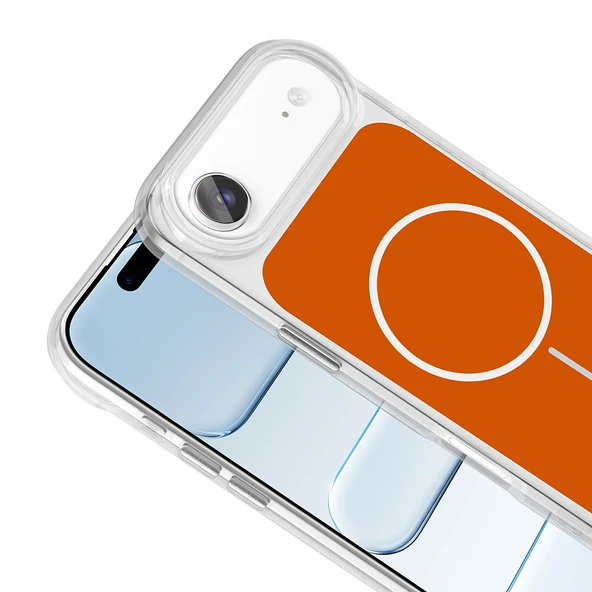 Apple iPhone 17 Air Kılıf Metal Buton Tasarımlı Zr-ikonik ürün görseli 1