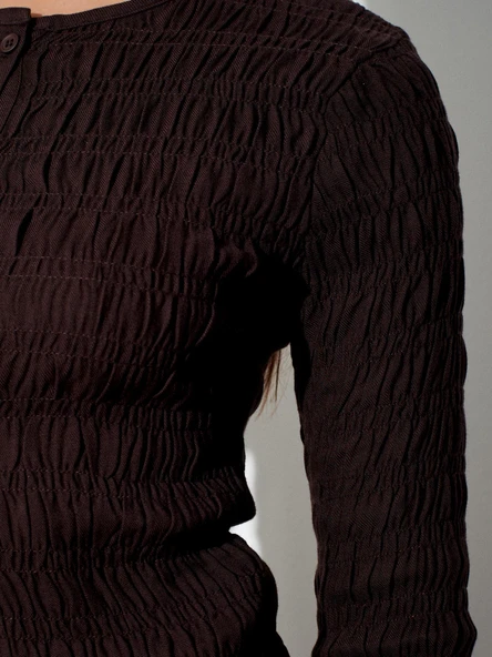 50926 DİLVİN UZUN KOLLU GÖMLEK - Resim 9