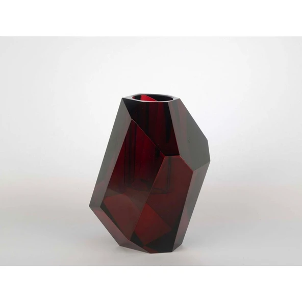 Mikasa Moor Kristal Kırmızı Vazo 20x10cm ürün görseli