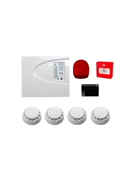 Teletek Konvansiyonel Sistem Yangın Alarm Seti 4 Lü ürün görseli