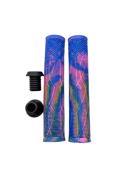 17 CM Mtb Bmx Freeride Elcik Silikon Bisiklet Elcik Kaymaz Yapı Dirt Jump Bisiklet Elciği Mor Mavi - Resim 4