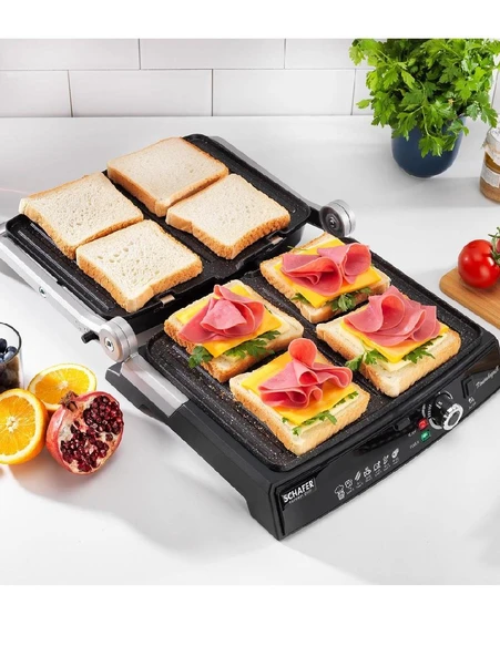 Schafer Concept Grill Izgara Ve Tost Makinesi-inox - Resim 4