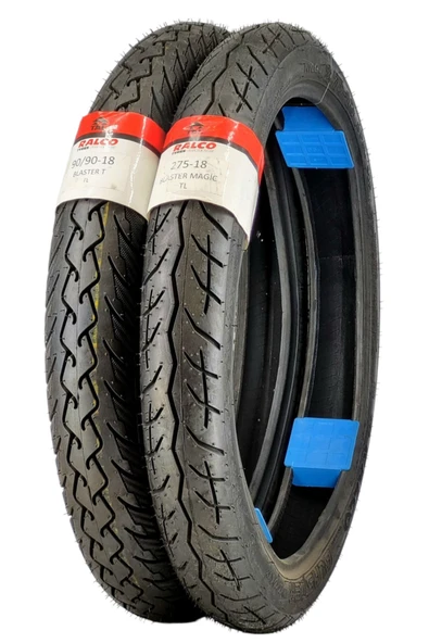 RALCO TYRES Honda Cbf 150/cb 125e, Küba Tk03, Mondial, Kanuni, 275-18 Ve 90/90-18 Tl Dubleks Lastik Set - Resim 3