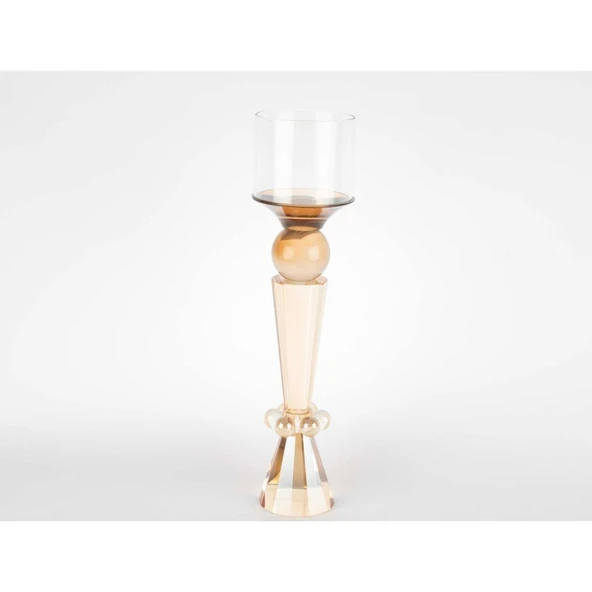 Mikasa Moor Kristal Şampanya Mumluk 41x10cm ürün görseli