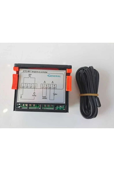 ETC-961 DİJİTAL TERMOSTAT TEK PROP - Resim 2