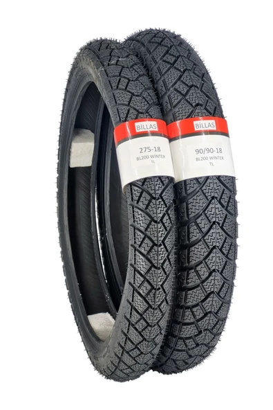 Billas KIŞLIK LASTİK 90/90-18 VE 275-18 TAKIM TL (TUBELESS - DUBLEKS) ürün görseli 1