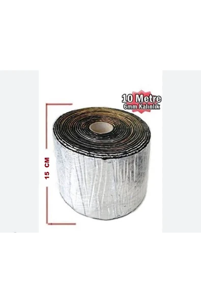 Araç Oto Ses Isı Yalıtım Bandı Folyolu Kauçuk Sünger 15cmx10metre 6mm Yapışkanlı ürün görseli