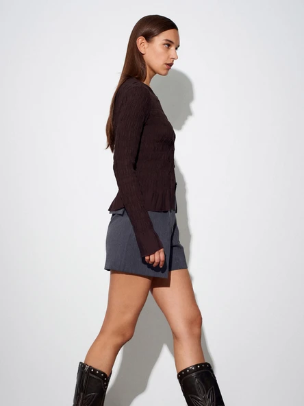 50926 DİLVİN UZUN KOLLU GÖMLEK - Resim 4