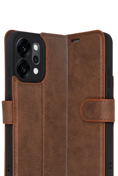 Oppo Reno 14 Kılıf Kapaklı Cüzdanlı Standlı Kılıf Azn-TrendS - Resim 2