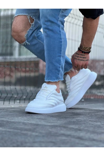 Wagoon WG094 Beyaz Rugan Erkek Casual Ayakkabı - Resim 3