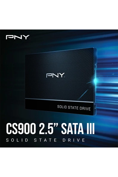 PNY CS900 250GB 535/500MB/s 2,5" SATA3 SSD (SSD7CS900-250-RB) ürün görseli 1