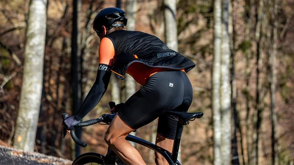 Santini GUARD NIMBUS Su Geçirmez Rüzgarlık Yağmurluk Yelek 1W55175GUARDNIMB - Resim 4