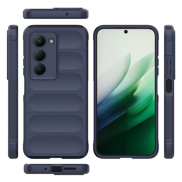 Xiaomi Redmi 15 Kılıf Oyuklu İçi Kadife Silikon Kapak Zr-Etnik - Resim 3