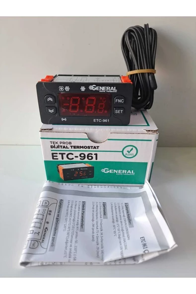 ETC-961 DİJİTAL TERMOSTAT TEK PROP ürün görseli