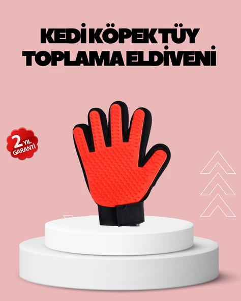 Evcil Hayvanlar İçin Tüy Dökülme Önleyici Eldiven – Masaj ve Temizlik İçin Yumuşak Silikon Uçlu ürün görseli 1