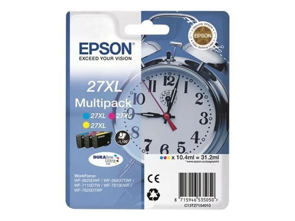 Epson 27XL Multipack 3'lü Mürekkep Kartuş T27154022 ürün görseli 1