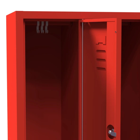 Metal Soyunma Dolabı 6 Kişilik İşçi Soyunma Dolabı - Resim 6