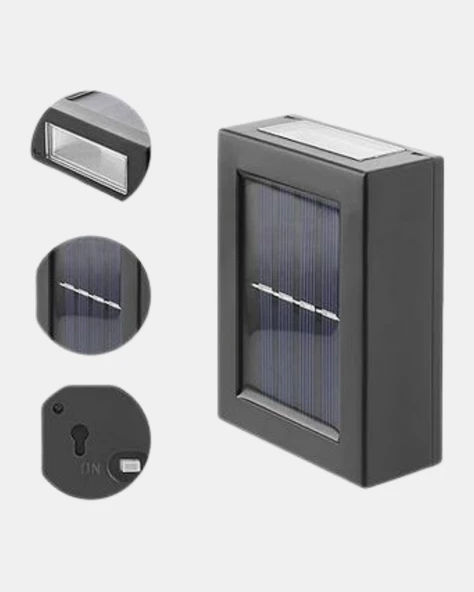 Solar Dış Mekan Aplik Su Geçirmez Dayanıklı LED Aydınlatmalı - Resim 3