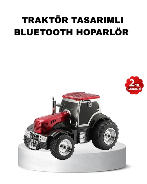 Traktör Tasarımlı Bluetooth Hoparlör 12W TWS Destekli Nostaljik Model ürün görseli