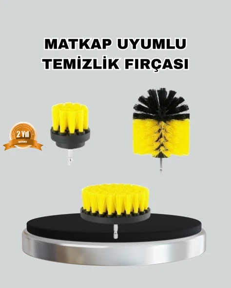 3 Parça Matkap Fırça Temizlik Seti – Her Yüzey İçin Güçlü ve Pratik Çözüm ürün görseli