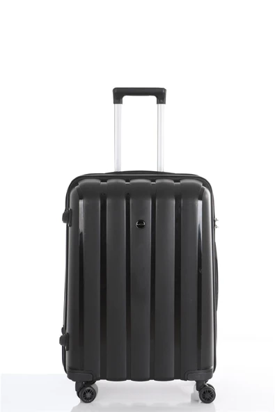 MÇS 305 İKİLİ SET POLİPROPİLEN KIRILMAZ VALİZ BÜYÜK ORTA - Resim 3