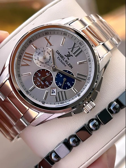 Daniel Klein İç Fonksiyonları Aktif 30 Mt Suya Dayanıklı 2 Yıl Garantili Erkek Kol Saati FG.14222.4 ürün görseli