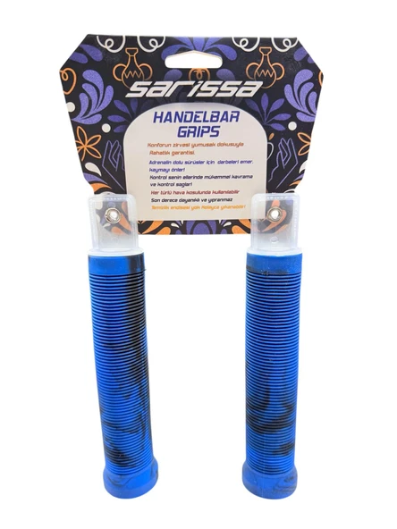 Mtb Bmx Dirt jump Freeride Elcik Silikon Bisiklet Elcik Kaymaz Yapı 160 mm Bisiklet Elciği Mavi - Resim 4