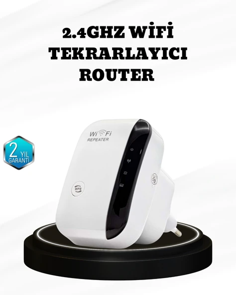 Kablosuz İnternet Genişici 2.4GHz WiFi Repeater Kolay Kurulumlu ürün görseli
