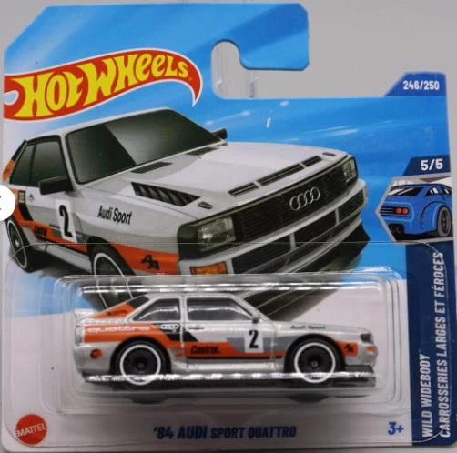 Hot Wheels Tekli Arabalar '84 Audi Sport Quattro JBC33 Treasure Hunt (Wild Widebody) ürün görseli