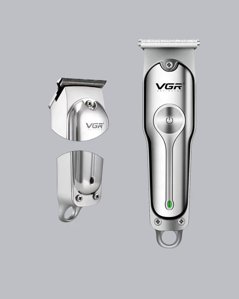 Profesyonel Gümüş Şarjlı Tıraş Makinesi – 3 Başlık, 120 Da Kullanım Süresi, Kompakt ve Hafif Tasarım - Resim 3