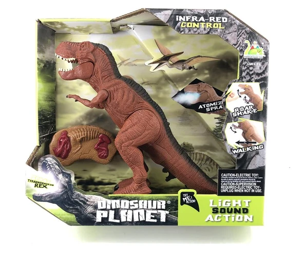 Uzaktan Kumandalı Işıklı Sesli Yürüyen Trex Dinozor Oyuncak ürün görseli