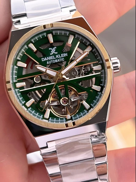 Daniel Klein Otomatik Erkek Kol Saati 30 Metre Suya Dayanıklı Çelik Kordon + Bileklik Hediyeli VS.BLKT.0708 ürün görseli