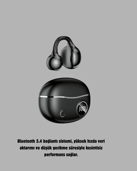 Kablosuz Açık Kulak Kulaklık Bluetooth 5.4 TypeC Hızlı Şarj 30 Saat - Resim 3