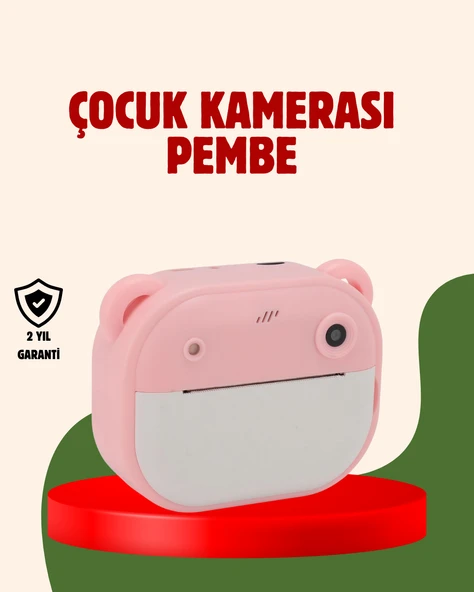 Çocuklar İçin Şipşak Yazıcı Kamera 24MP HD Çift Lensli Termal Baskılı ürün görseli