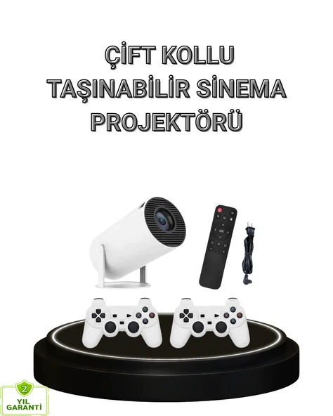 Bluetooth 5.0 ve WiFi 6 Akıllı 4K Projeksiyon ürün görseli 1