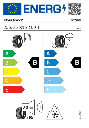Starmaxx Incurro Winter W870 235/75 R15 109T Reinf. Kış Lastiği - 2024 - Resim 3