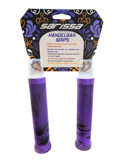 Mtb Bmx Dirt jump Freeride Elcik Silikon Bisiklet Elcik Kaymaz Yapı 160 mm Bisiklet Elciği Mor - Resim 8