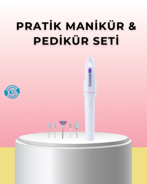 Profesyonel Elektrikli Tırnak Bakım Matkap Seti – Düşük Gürültü ve Taşınabilir Tasarım ürün görseli