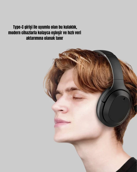 Yeni Nesil Stereo Kulaklık – Telefon, Tab ve Laptop ile Geniş Uyumluluk - Resim 3