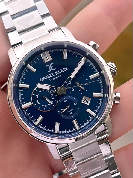 Daniel Klein İç Fonksiyonları Aktif 30 Mt Suya Dayanıklı 2 Yıl Garantili Erkek Kol Saati FG.14230.3 - Resim 4