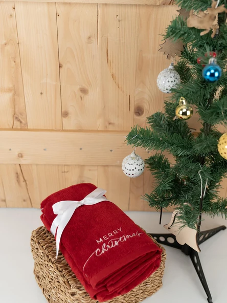 Pamuklu 2'li 40x70 cm Modern Nakışlı Hediyelik Havlu & Havlu Seti Baveno - Resim 10