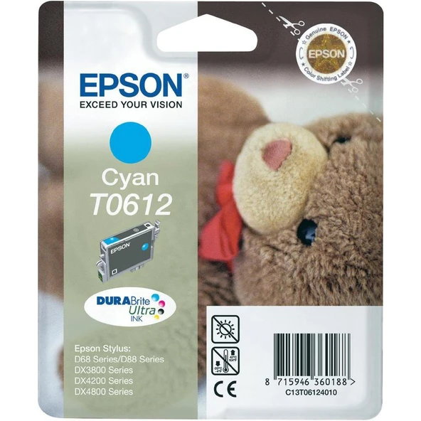 EPSON T0612 MAVİ KARTUŞ ürün görseli 1