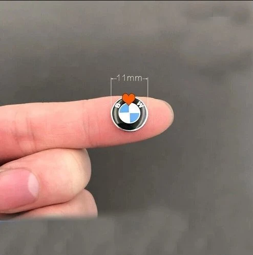 Bmw Uyumlu Anahtar Amblemi Logo 1 Adet 11 MM Damla Etiket A KALİTE - Resim 6