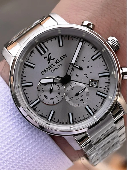 Daniel Klein İç Fonksiyonları Aktif 30 Mt Suya Dayanıklı 2 Yıl Garantili Erkek Kol Saati FG.14230.1 - Resim 2