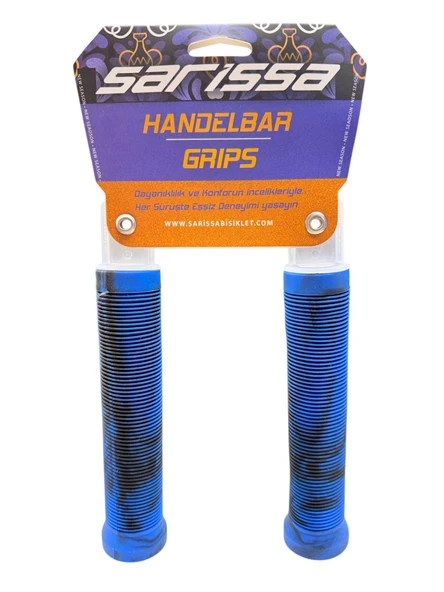 Mtb Bmx Dirt jump Freeride Elcik Silikon Bisiklet Elcik Kaymaz Yapı 160 mm Bisiklet Elciği Mavi ürün görseli