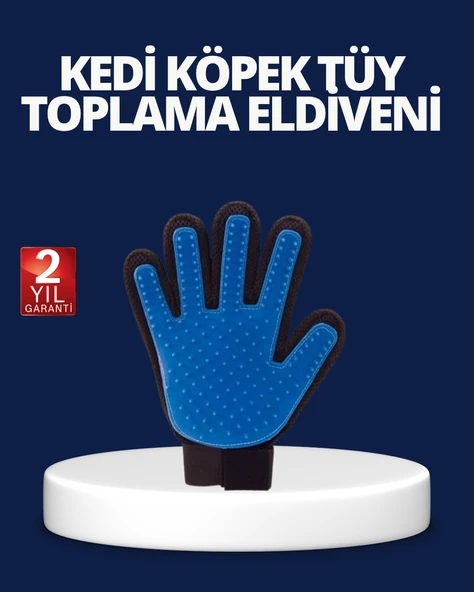 Evcil Hayvan Tüy Toplama ve Masaj Eldiveni – Köpek ve Kedi Tüy Dökülme Önleyici Bakım Eldiveni ürün görseli