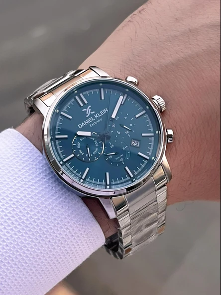 Daniel Klein İç Fonksiyonları Aktif 30 Mt Suya Dayanıklı 2 Yıl Garantili Erkek Kol Saati FG.14230.6 - Resim 3