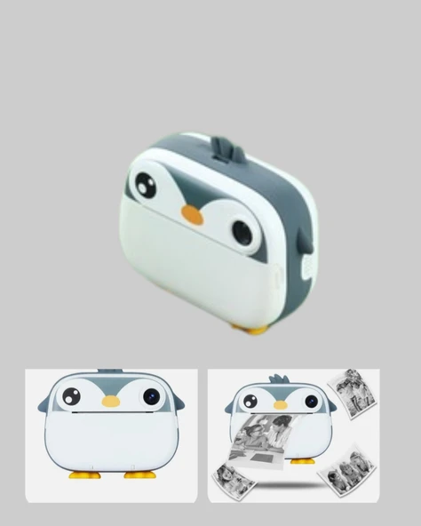 Termal Baskı Çocuk Kamerası HD Çekim USB Şarjlı Eğitici Oyuncak - Resim 3