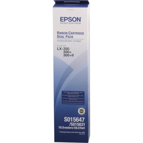 Epson S015647Ba Lx-300-350 2'Li Paket Şerit ürün görseli