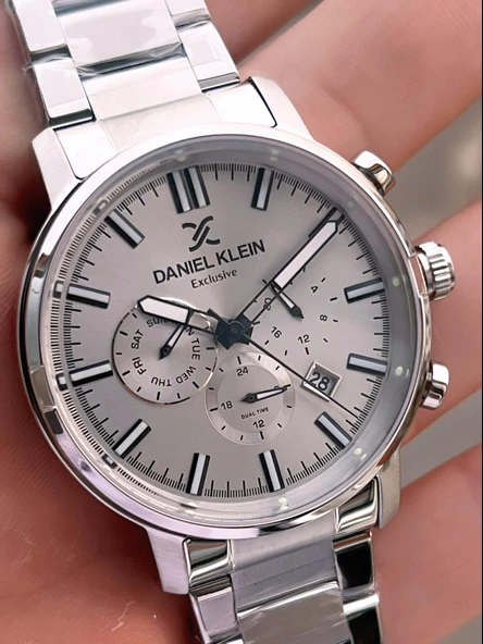 Daniel Klein İç Fonksiyonları Aktif 30 Mt Suya Dayanıklı 2 Yıl Garantili Erkek Kol Saati FG.14230.1 - Resim 4